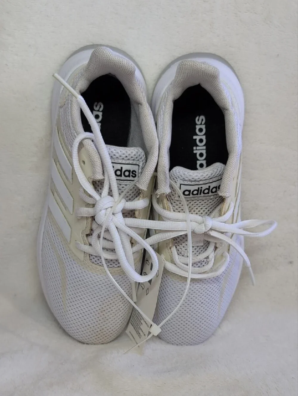 👟 Kids Adidas White Runfalcon Sneakers Size 1.5